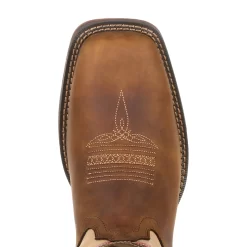 Durango Mens Florida Flag Leather Rebel Flag Cowboy Boots -Fashion Footwear Shop DDB0233 birdseye