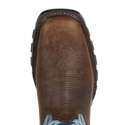 Durango Mens Brown/Denim Leather Maverick XP Ventilated Work Boots -Fashion Footwear Shop DDB0268 birdseye