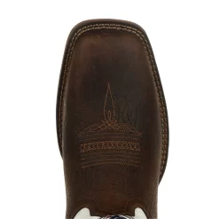Durango Mens Bay Brown/White Leather Rebel USA Flag Cowboy Boots -Fashion Footwear Shop DDB0312 birdseye