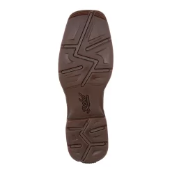 Durango Mens Brown/Army Green Leather Rebel USA Cowboy Boots -Fashion Footwear Shop DDB0313 outsole