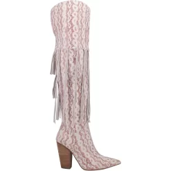 Dingo Womens Kitty Kat Cowboy Boots Leather Red -Fashion Footwear Shop DI706 Red 2