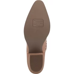 Dingo Womens Poppy Cowboy Boots Leather Tan -Fashion Footwear Shop DI732 Tan 7