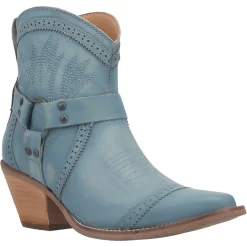 Dingo Womens Gummy Bearie Cowboy Boots Leather Blue Suede