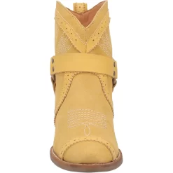 Dingo Womens Gummy Bearie Cowboy Boots Leather Yellow Suede -Fashion Footwear Shop DI747 Yellow Suede 5
