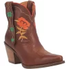 Dingo Womens Play Pretty Cowboy Boots Leather Tan