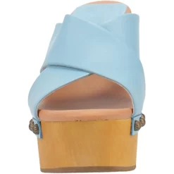 Dingo Womens Driftwood Studs Blue Leather Sandals Shoes -Fashion Footwear Shop DI849 Blue 5