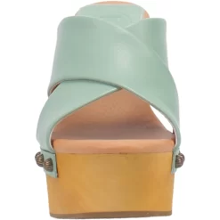 Dingo Womens Driftwood Studs Mint Leather Sandals Shoes -Fashion Footwear Shop DI849 Mint 5