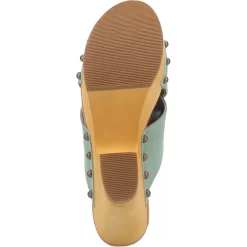 Dingo Womens Driftwood Studs Mint Leather Sandals Shoes -Fashion Footwear Shop DI849 Mint 7