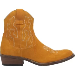 Dingo Womens Daisy Mae Bootie Leather Mustard -Fashion Footwear Shop DI861 Mustard 2