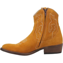 Dingo Womens Daisy Mae Bootie Leather Mustard -Fashion Footwear Shop DI861 Mustard 3