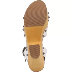 Dingo Womens Woodstock White Leather Studs Sandals Shoes 13 Dingo Womens Woodstock White Leather Studs Sandals Shoes -Fashion Footwear Shop DI879 White 7