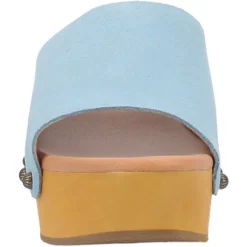 Dingo Womens Beechwood Blue Leather Studs Sandals Shoes -Fashion Footwear Shop DI906 Blue 5