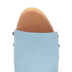 Dingo Womens Beechwood Blue Leather Studs Sandals Shoes -Fashion Footwear Shop DI906 Blue 6