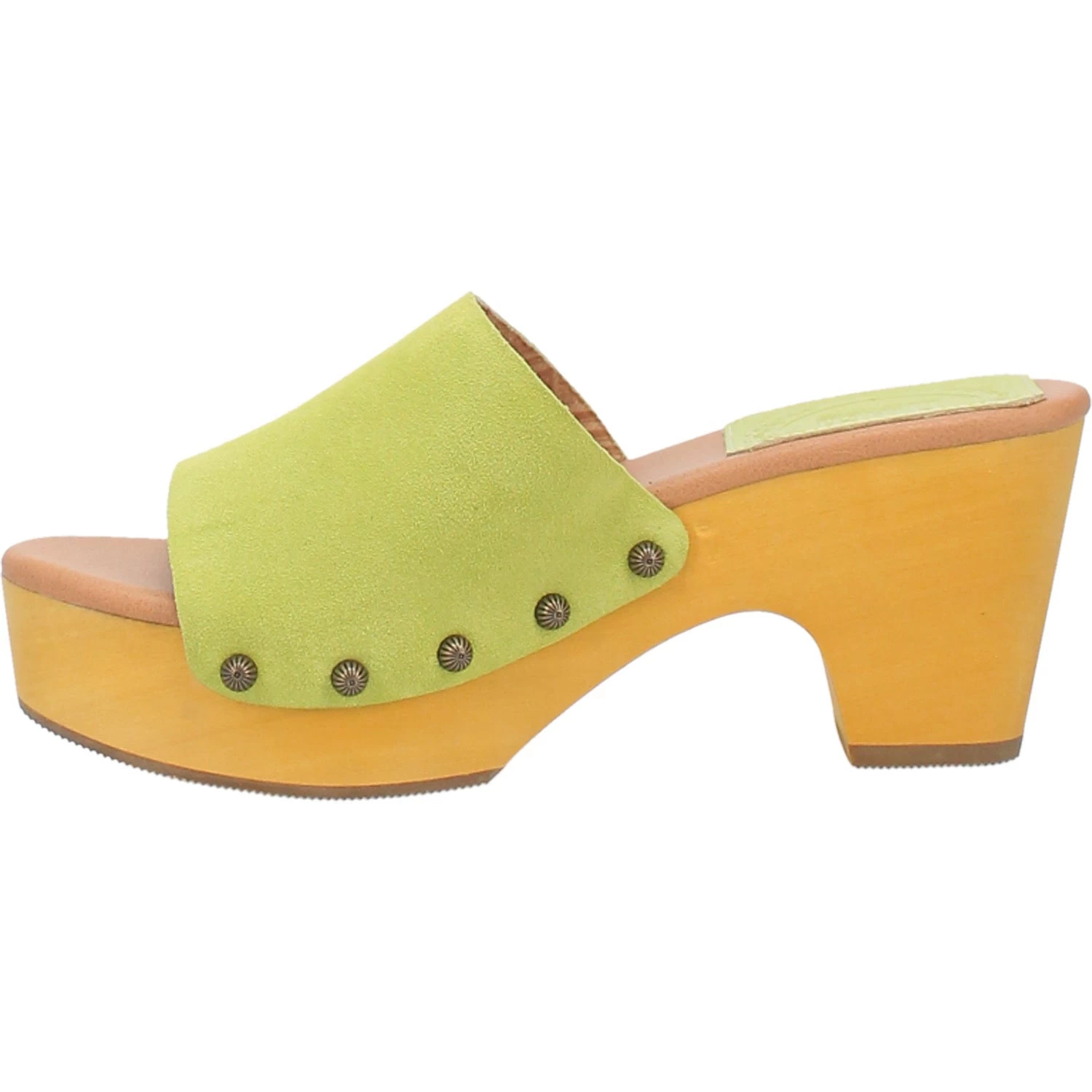 Dingo Womens Beechwood Lime Leather Studs Sandals Shoes 3 Dingo Womens Beechwood Lime Leather Studs Sandals Shoes - Image 3