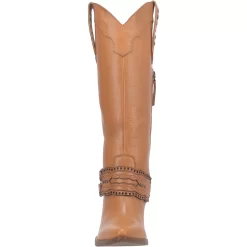 Dingo Womens Masquerade Cowboy Boots Leather Camel -Fashion Footwear Shop DI910 Camel 5