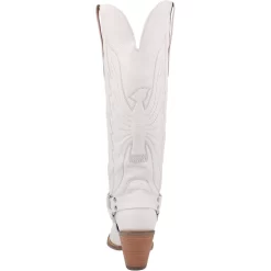 Dingo Womens Heavens To Betsy Cowboy Boots Leather White -Fashion Footwear Shop DI926 White 4