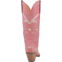 Dingo Womens Full Bloom Cowboy Boots Leather Pink -Fashion Footwear Shop DI939 Pink 4