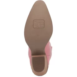 Dingo Womens Full Bloom Cowboy Boots Leather Pink -Fashion Footwear Shop DI939 Pink 7