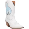 Dingo Womens Let Er Buck Cowboy Boots Leather White