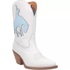 Dingo Womens Let Er Buck Cowboy Boots Leather White