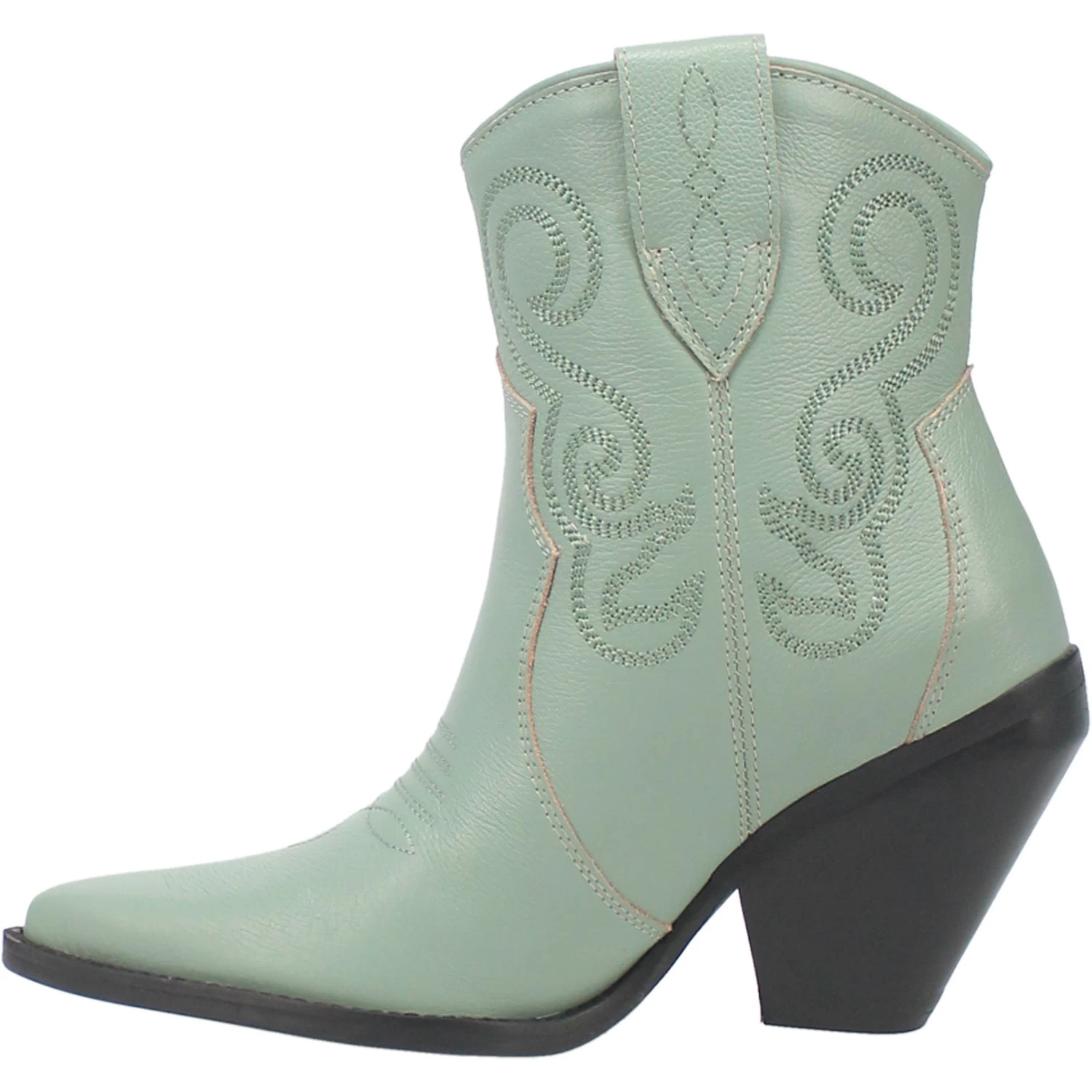 Dingo Womens Pretty N Prissy Bootie Cowboy Boots Leather Mint 4 Dingo Womens Pretty N Prissy Bootie Cowboy Boots Leather Mint - Image 4