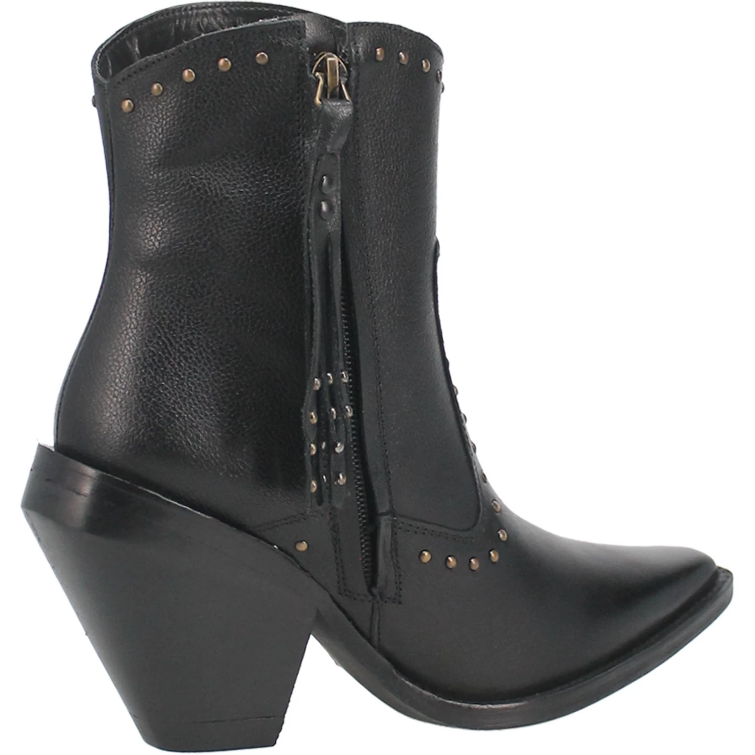 Dingo Womens Classy N Sassy Bootie Cowboy Boots Leather Black 2 Dingo Womens Classy N Sassy Bootie Cowboy Boots Leather Black - Image 2