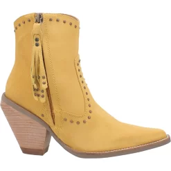 Dingo Womens Classy N Sassy Bootie Cowboy Boots Leather Yellow Suede 10 Dingo Womens Classy N Sassy Bootie Cowboy Boots Leather Yellow Suede -Fashion Footwear Shop DI952 Yellow Suede 2