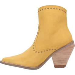 Dingo Womens Classy N Sassy Bootie Cowboy Boots Leather Yellow Suede 11 Dingo Womens Classy N Sassy Bootie Cowboy Boots Leather Yellow Suede -Fashion Footwear Shop DI952 Yellow Suede 3