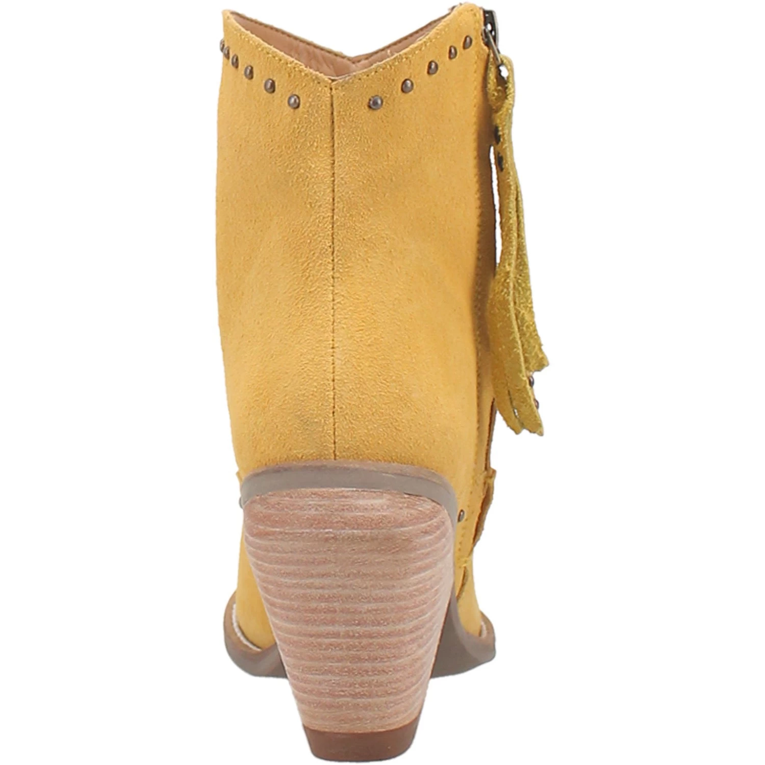 Dingo Womens Classy N Sassy Bootie Cowboy Boots Leather Yellow Suede 5 Dingo Womens Classy N Sassy Bootie Cowboy Boots Leather Yellow Suede - Image 5