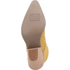Dingo Womens Classy N Sassy Bootie Cowboy Boots Leather Yellow Suede 15 Dingo Womens Classy N Sassy Bootie Cowboy Boots Leather Yellow Suede -Fashion Footwear Shop DI952 Yellow Suede 7