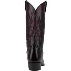 Dan Post Mens Milwaukee Cowboy Boots Leather Black Cherry -Fashion Footwear Shop DP2112R 4 264988ab 4304 4e88 ae85 3e18dab7d2e9