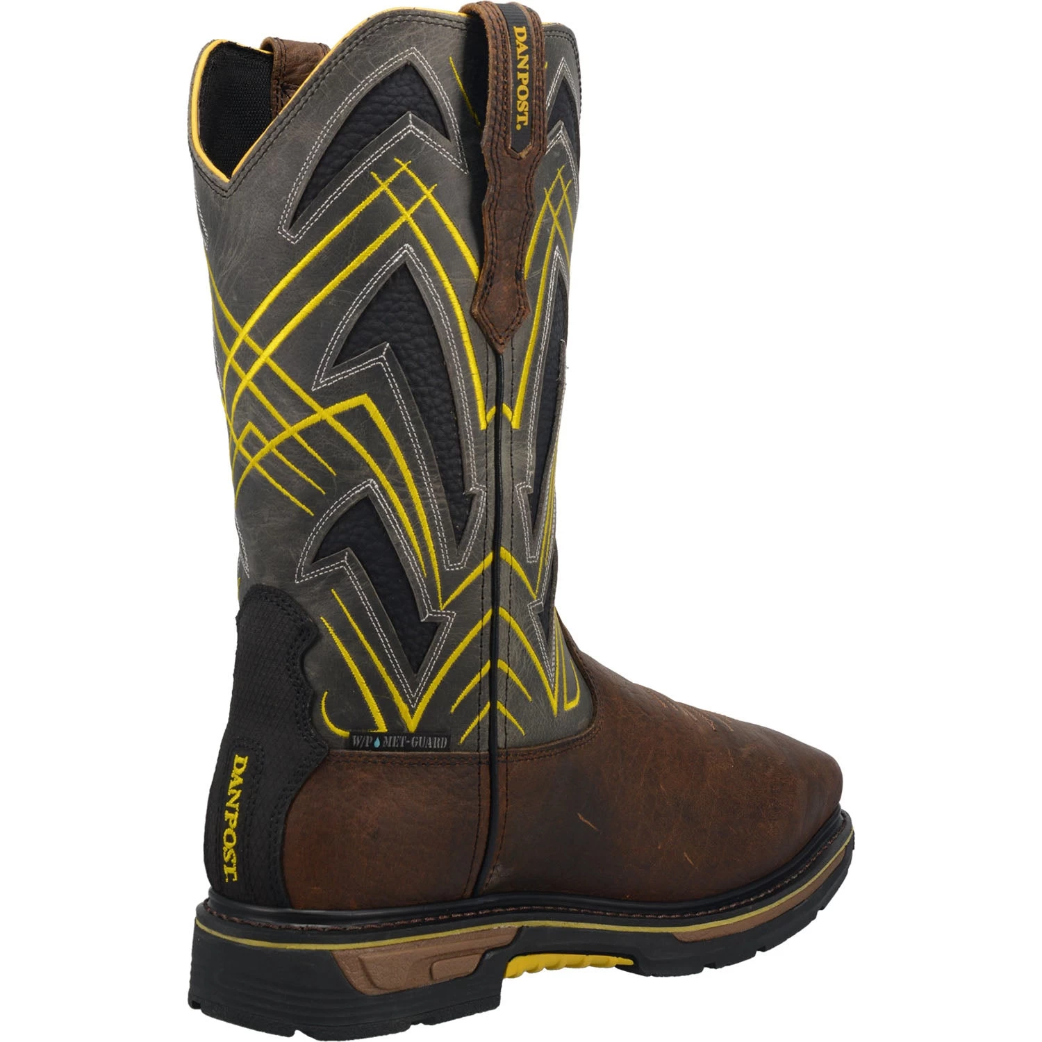 Dan Post Mens Cyclone Work Boots Leather Gray/Brown 2 Dan Post Mens Cyclone Work Boots Leather Gray/Brown - Image 2