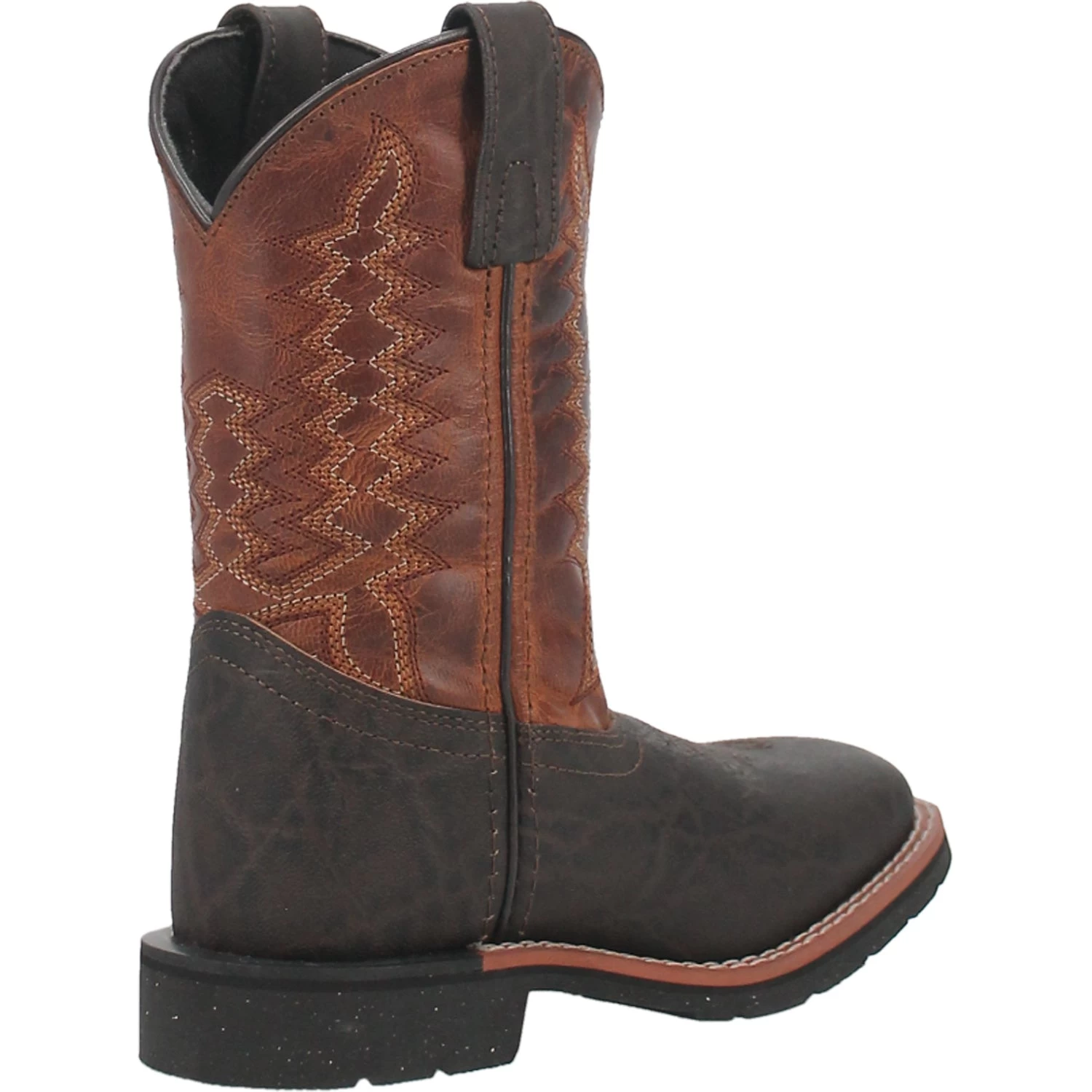 Dan Post Kids Boys Lil Dillon Cowboy Boots Leather Brown 2 Dan Post Kids Boys Lil Dillon Cowboy Boots Leather Brown - Image 2