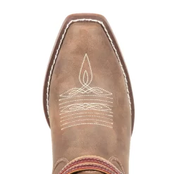 Durango Womens Brown Khaki Leather Flag Harness Fashion Boots -Fashion Footwear Shop DRD0208 birdseye