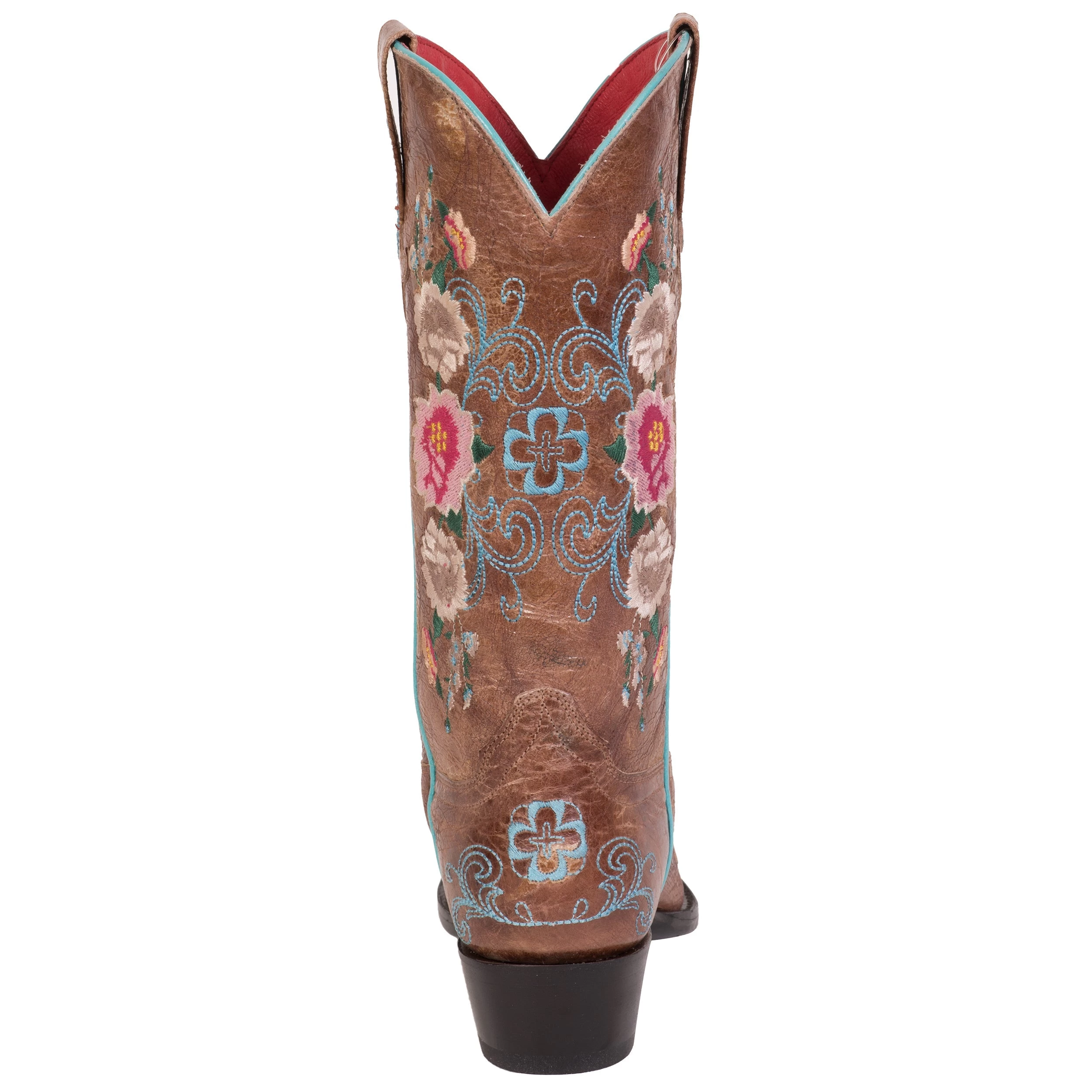 Macie Bean By Anderson Bean Womens Honey Leather Cowboy Boots Floral Multi 8.5 B 5 Macie Bean By Anderson Bean Womens Honey Leather Cowboy Boots Floral Multi 8.5 B - Image 5