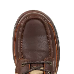 Georgia Mens Brown Leather Athens WP Zip Upland Hiking Boots -Fashion Footwear Shop GB00354 birdseye