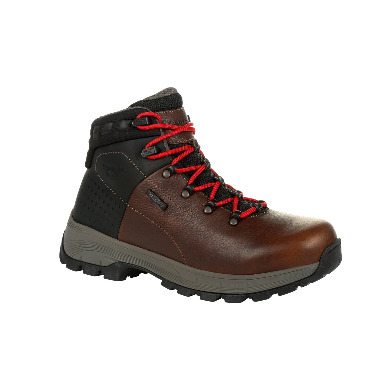 Georgia Mens Brown Leather Eagle Trail AT WP Hiker Hiking Boots 1 Georgia Mens Brown Leather Eagle Trail AT WP Hiker Hiking Boots