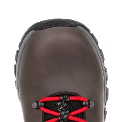 Georgia Mens Black Charcoal Leather Eagle Trail WP Hiking Boots -Fashion Footwear Shop GB00399 birdseye