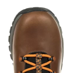 Georgia Mens Brown Leather Eagle Trail WP Hiking Boots -Fashion Footwear Shop GB00402 birdseye