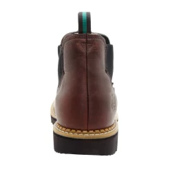 Georgia Mens Soggy Brown Leather WP High Romeo Ankle Boots -Fashion Footwear Shop GR500 back square 7f1d63ad 7c55 46dd 97e2 8e786fb9edfe