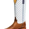 Horse Power By Anderson Bean Mens White Glove Leather Cowboy Boots