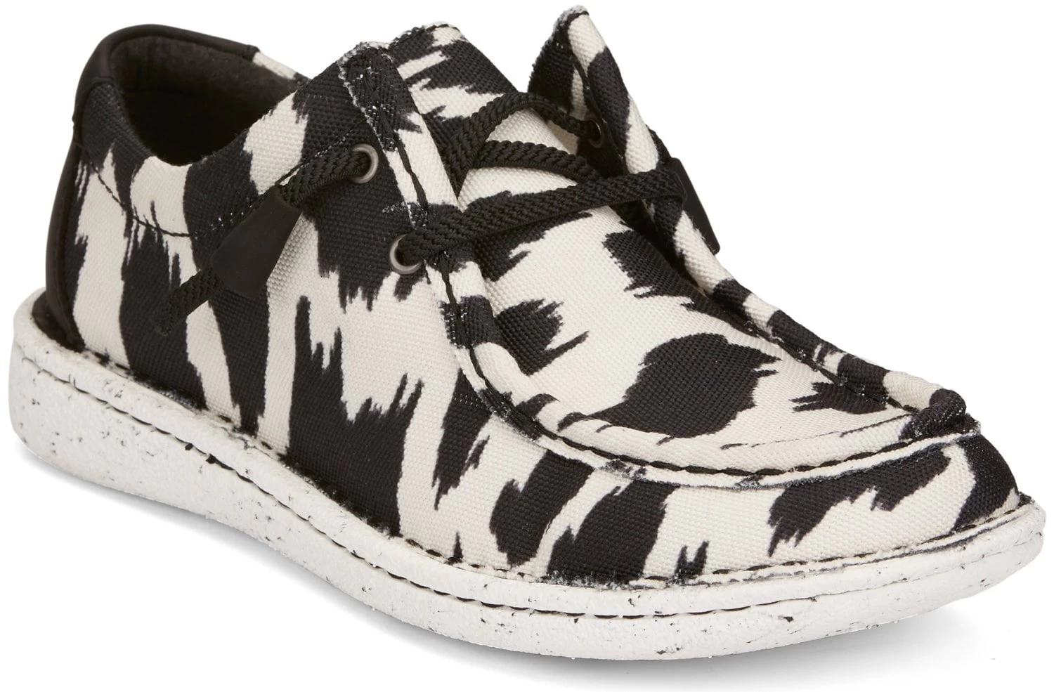Justin Sneakers Womens Cowhide Print Hazer Canvas Slip-On Shoes 1 Justin Sneakers Womens Cowhide Print Hazer Canvas Slip-On Shoes
