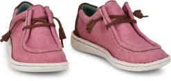 Justin Sneakers Womens Pink Hazer Canvas Slip-On Shoes