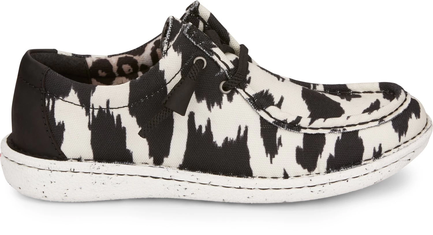 Justin Sneakers Womens Cowhide Print Hazer Canvas Slip-On Shoes 3 Justin Sneakers Womens Cowhide Print Hazer Canvas Slip-On Shoes - Image 3