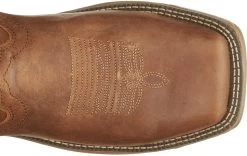 Justin 11in ST Mens Saddle Tan Rush Leather Work Boots -Fashion Footwear Shop JST 005 SE4340