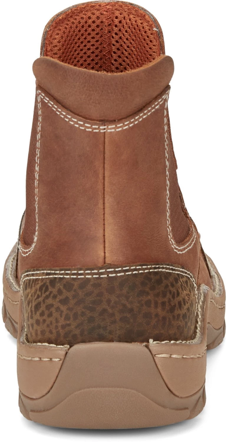 Justin 6in EH Mocc Mens Barley Brown Channing Leather Work Boots 4 Justin 6in EH Mocc Mens Barley Brown Channing Leather Work Boots - Image 4
