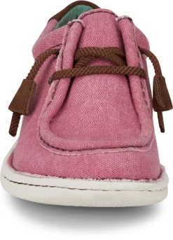 Justin Sneakers Womens Pink Hazer Canvas Slip-On Shoes -Fashion Footwear Shop JST 008 JL163