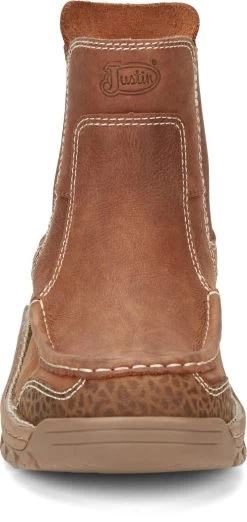 Justin 6in EH Mocc Mens Barley Brown Channing Leather Work Boots 13 Justin 6in EH Mocc Mens Barley Brown Channing Leather Work Boots -Fashion Footwear Shop JST 008 SE254