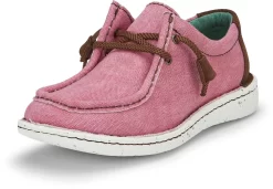 Justin Sneakers Womens Pink Hazer Canvas Slip-On Shoes -Fashion Footwear Shop JST 023 JL163