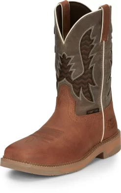 Justin 11in CT Mens Independence Bolt Leather Work Boots -Fashion Footwear Shop JST 023 SE4111
